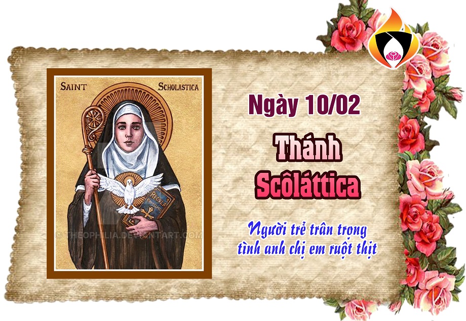 Ngày 10/02 - Thánh Scôláttica Trinh nữ