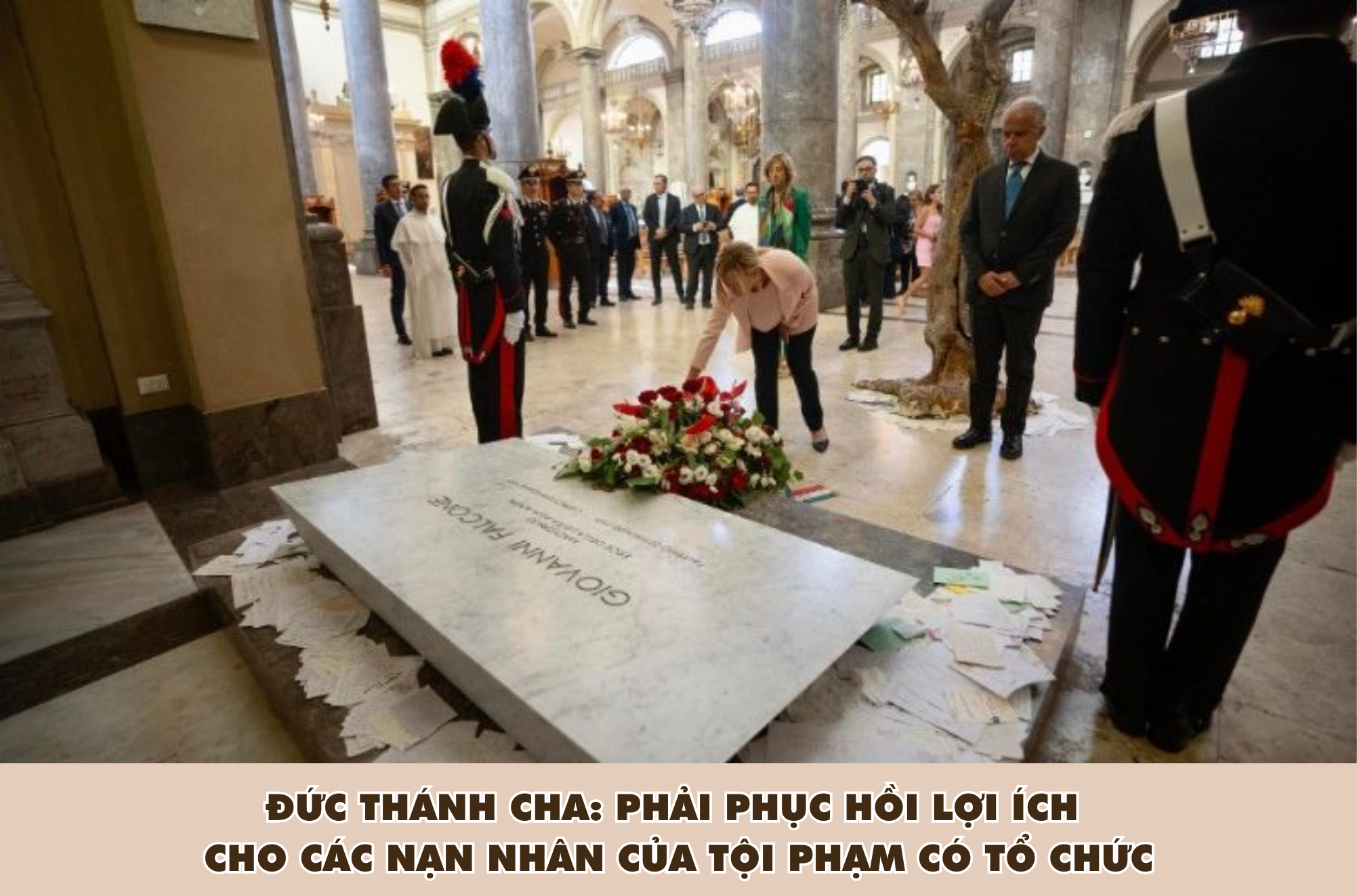 duc thanh cha phai phuc hoi loi ich cho cac nan nhan cua toi pham co to chuc