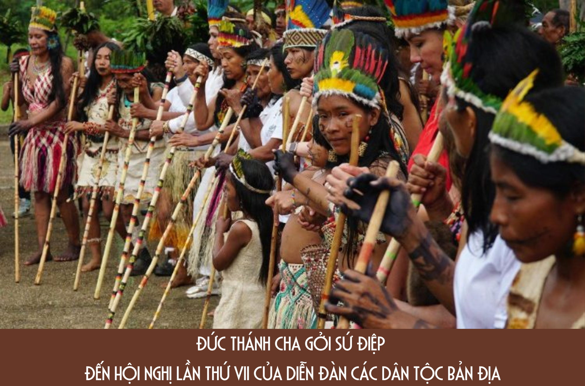 duc thanh cha goi su diep den hoi nghi lan thu vii cua dien dan cac dan toc ban dia