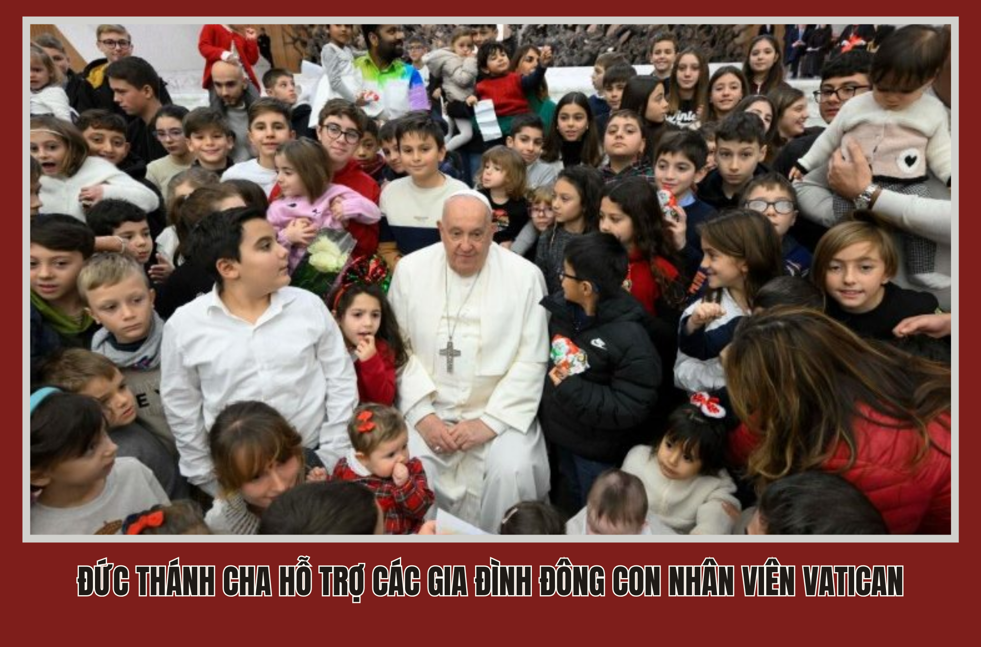 Đức Thánh Cha hỗ trợ các gia đình đông con nhân viên Vatican