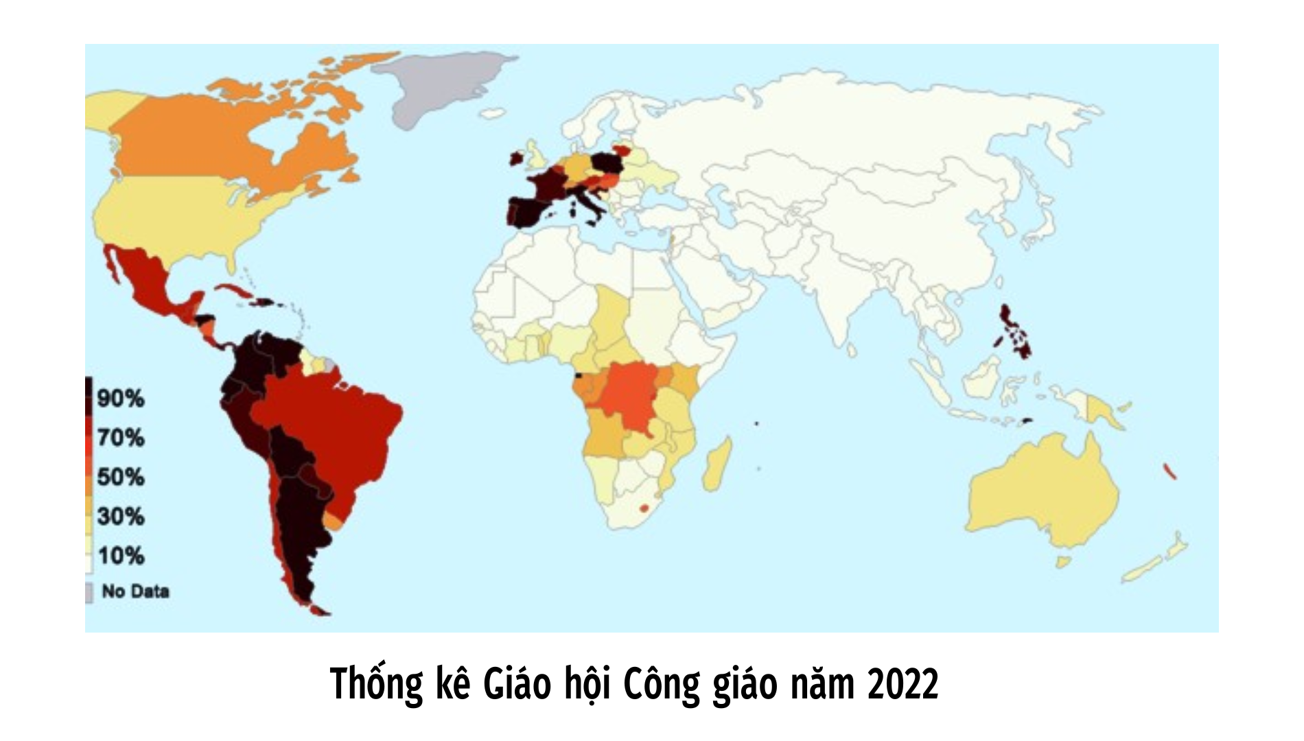 Thống kê Giáo hội Công giáo năm 2022