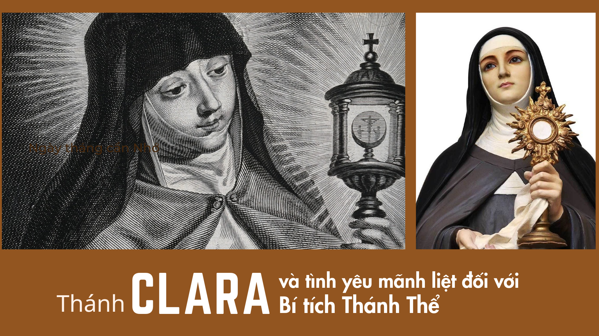 Thánh Clara và tình yêu mãnh liệt đối với Bí tích Thánh Thể