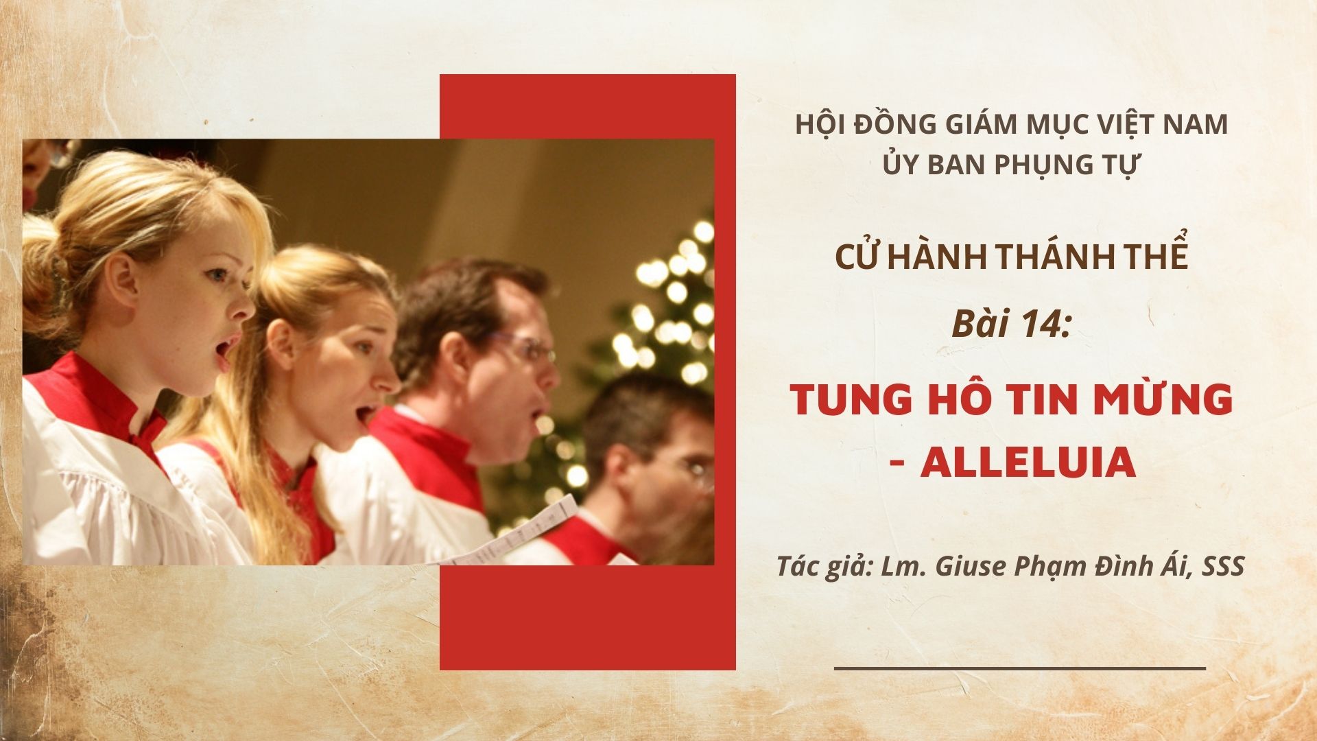 Cử hành Thánh Thể: Bài 14 - Tung hô Tin Mừng - Alleluia