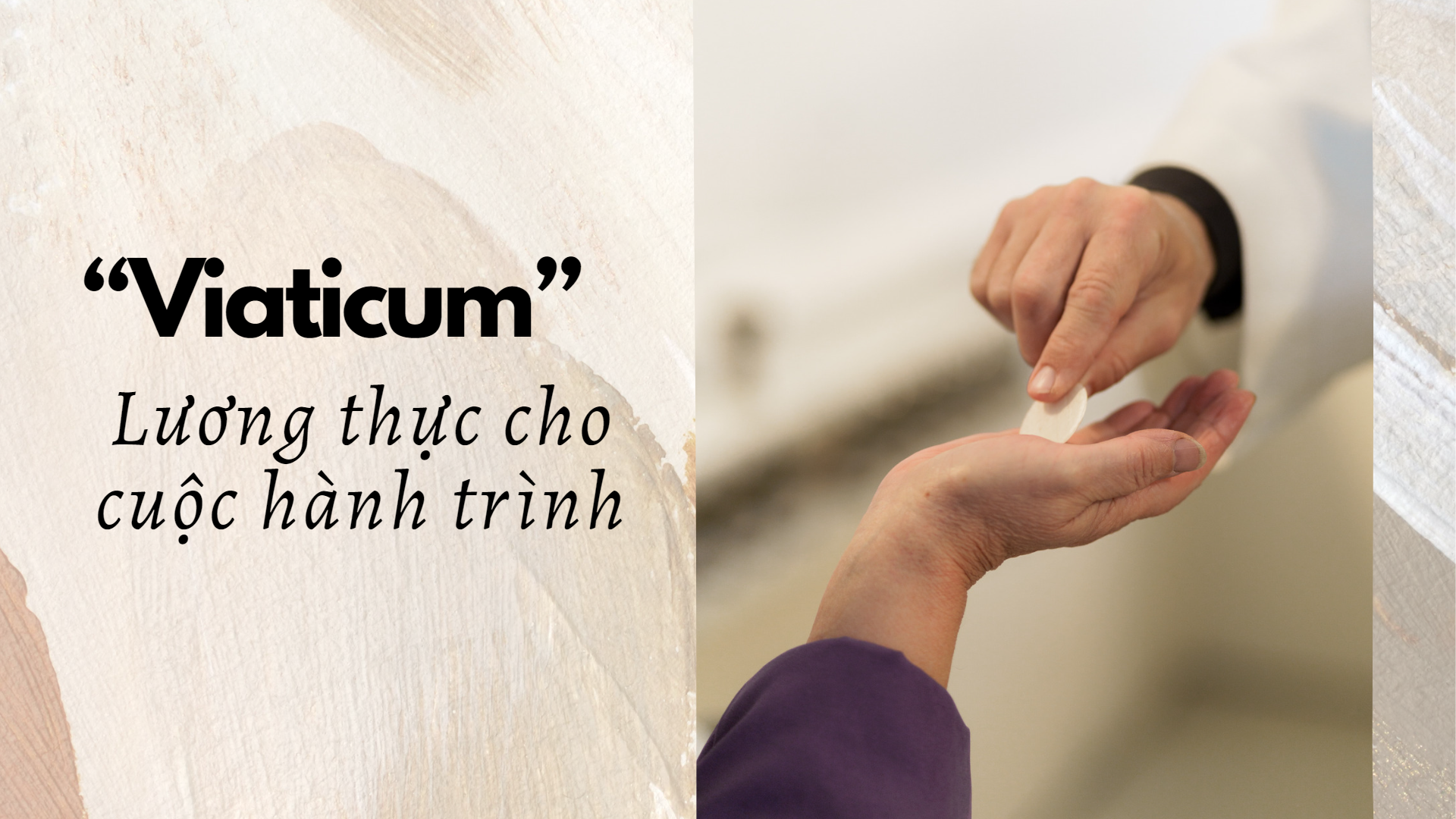 “viaticum” luong thuc cho cuoc hanh trinh