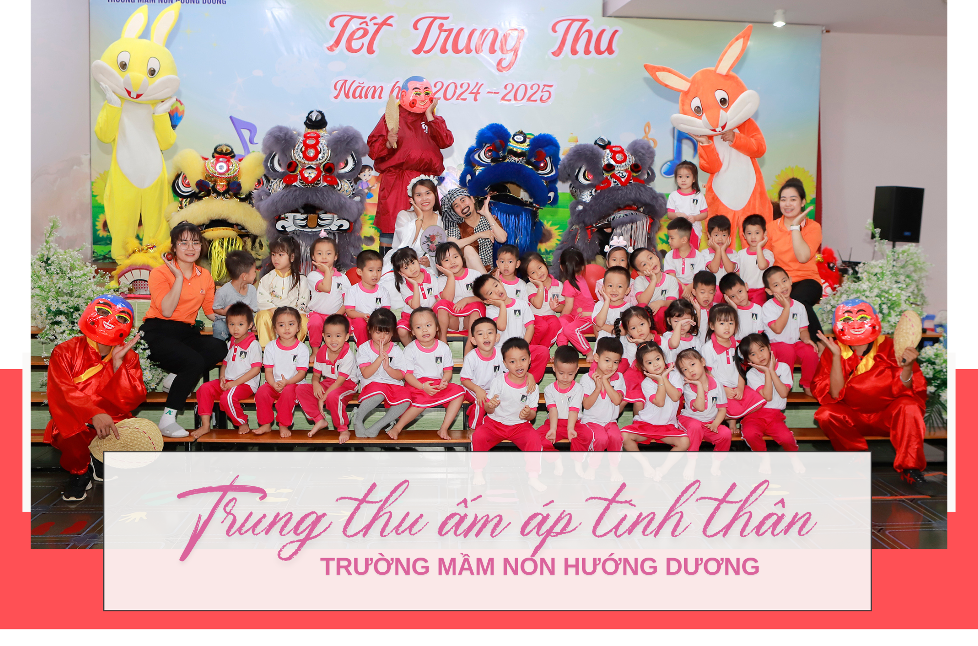 Trung thu ấm áp tình thân - trường MN Hướng Dương, Bảo Lộc