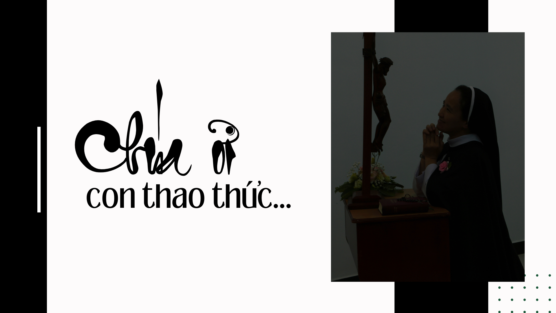 Chúa ơi! con thao thức...