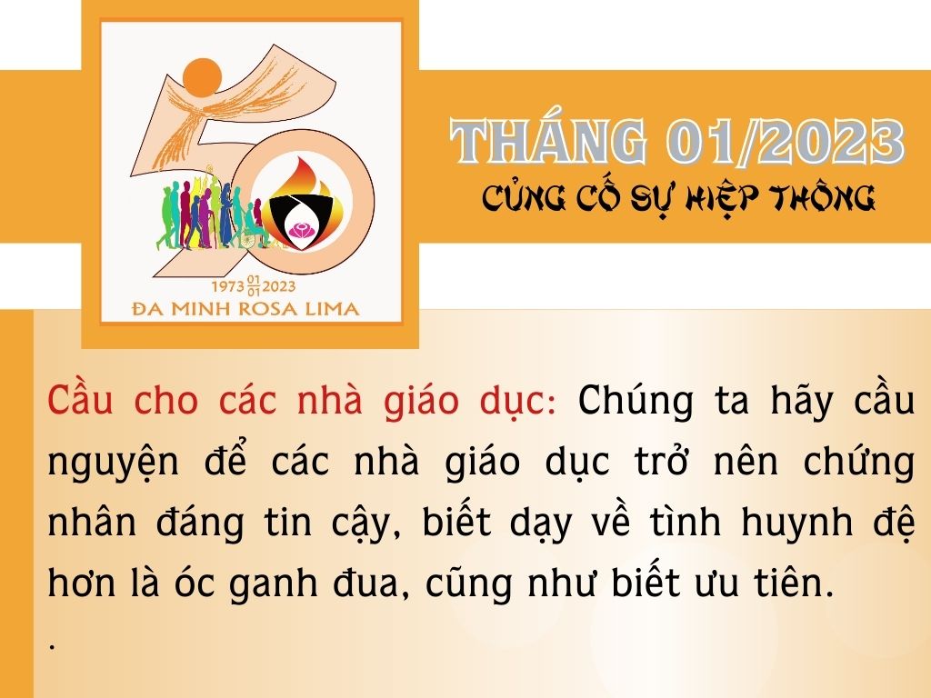 Lịch Phụng vụ 01/2023