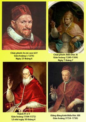 Giới thiệu tiểu sử bốn vị Giáo Hoàng thuộc Dòng Đa Minh
