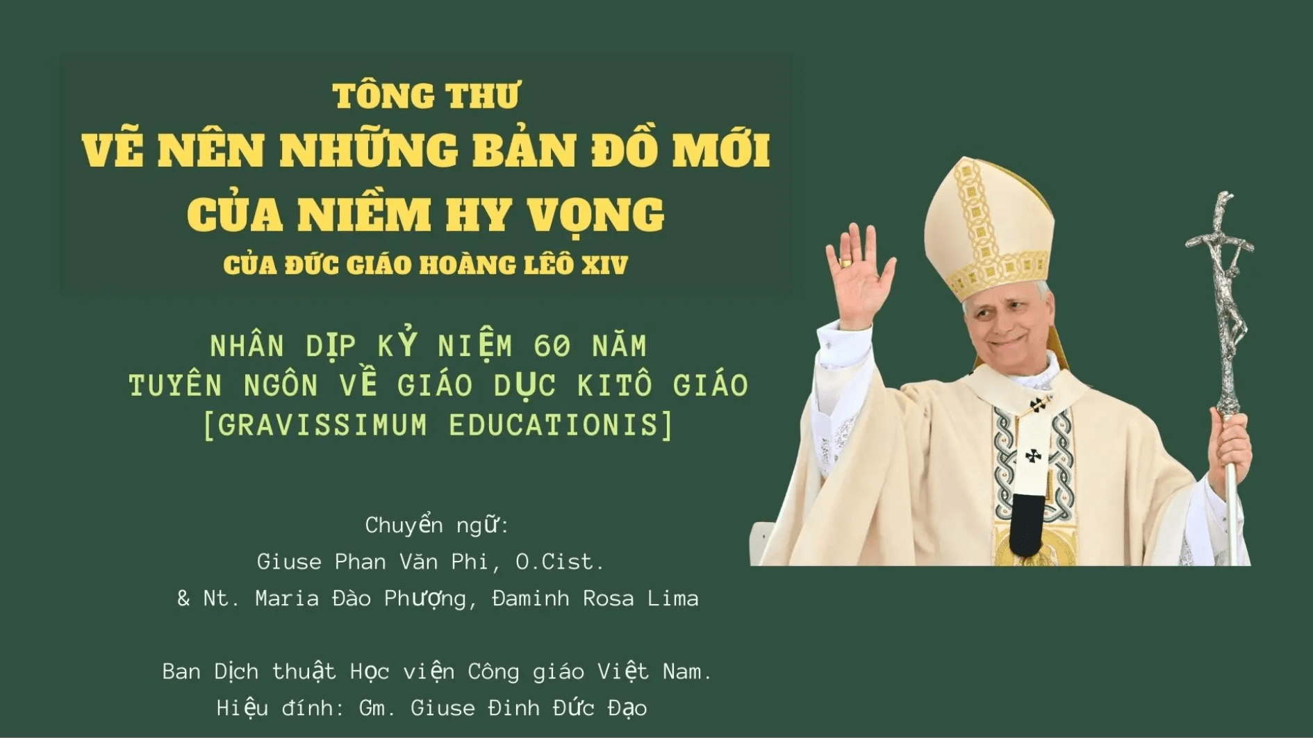 Tông thư Vẽ nên những bản đồ mới của niềm hy vọng