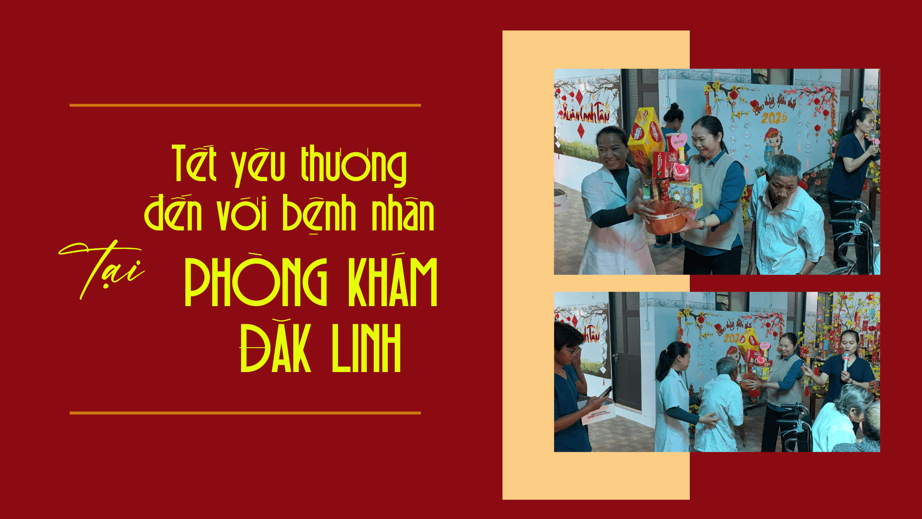 Tết yêu thương đến với bệnh nhân tại Phòng khám Đăk Linh