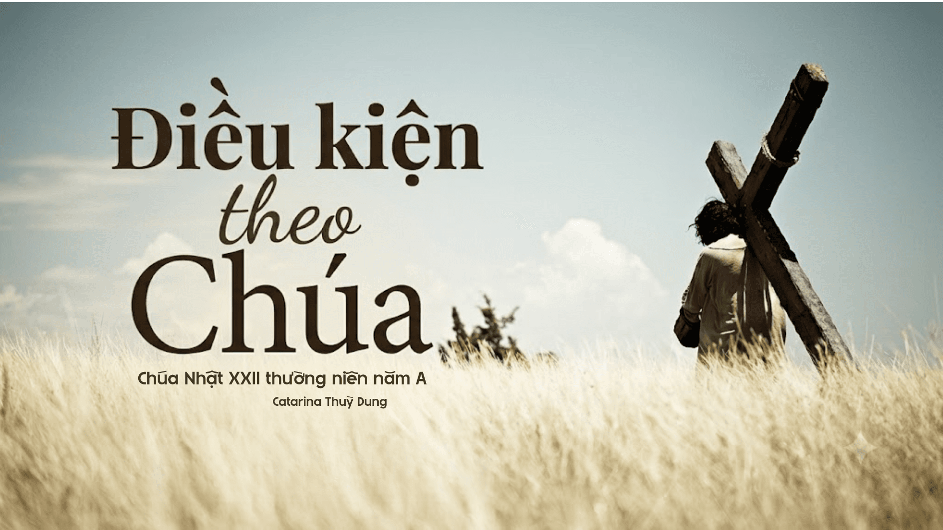 Điều kiện theo Chúa: Chúa Nhật XXII thường niên năm A (Sr. Thuỳ Dung)