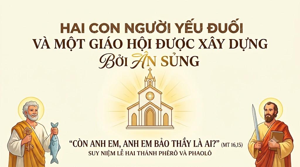 Hai con người yếu đuối và một Giáo hội được xây dựng bởi ân sủng