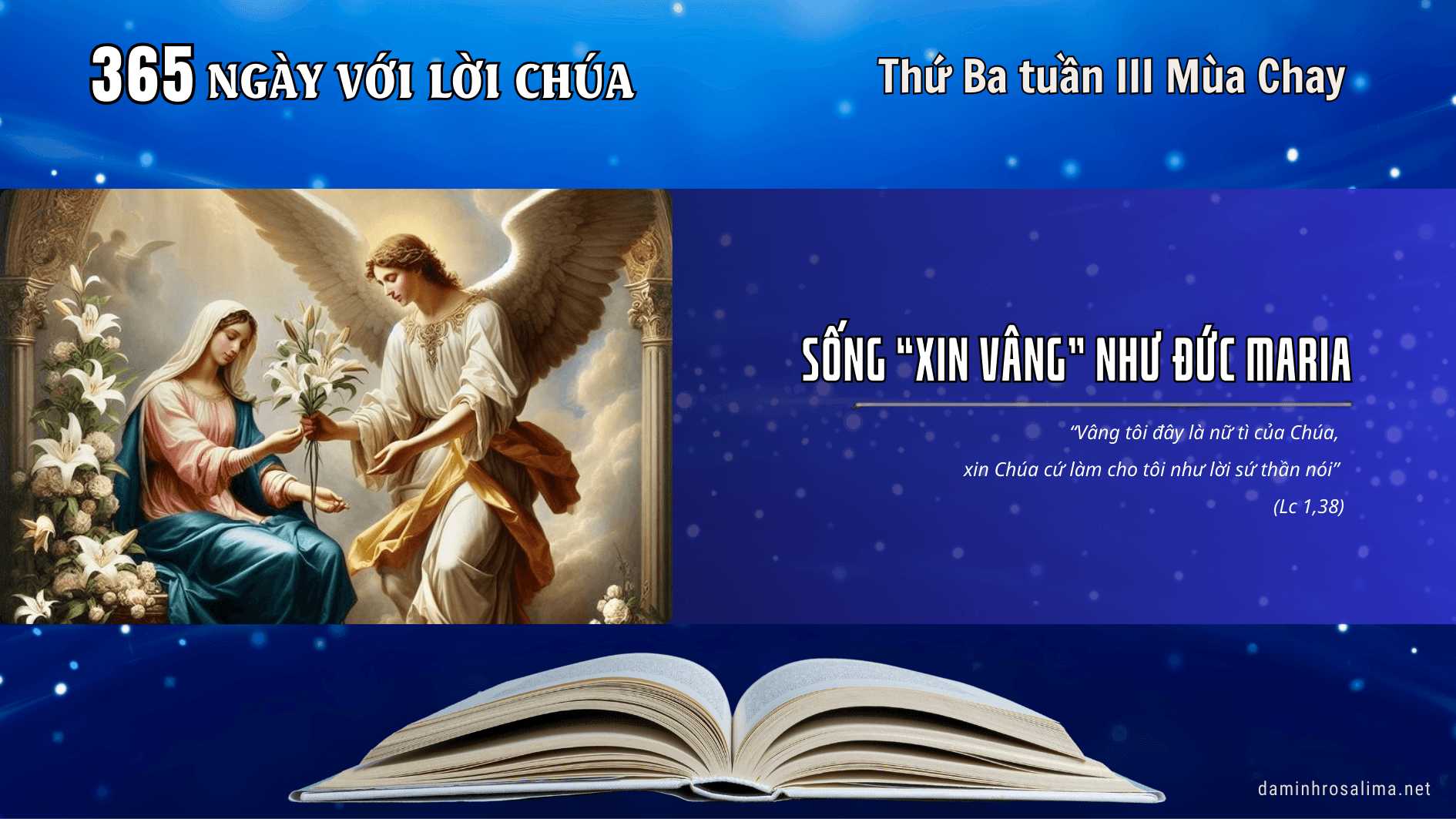 Thứ Ba tuần III Mùa Chay - Lễ Truyền Tin
