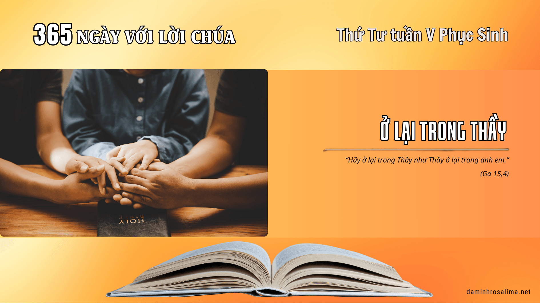 Thứ Tư tuần V Phục Sinh