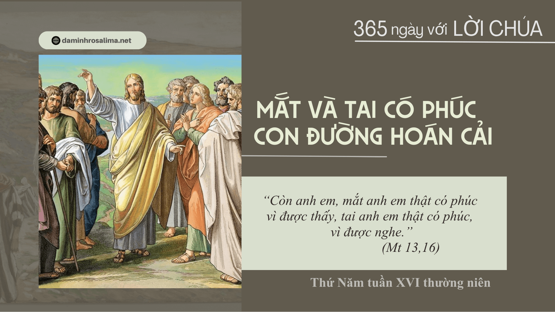 Thứ Năm tuần XVI thường niên