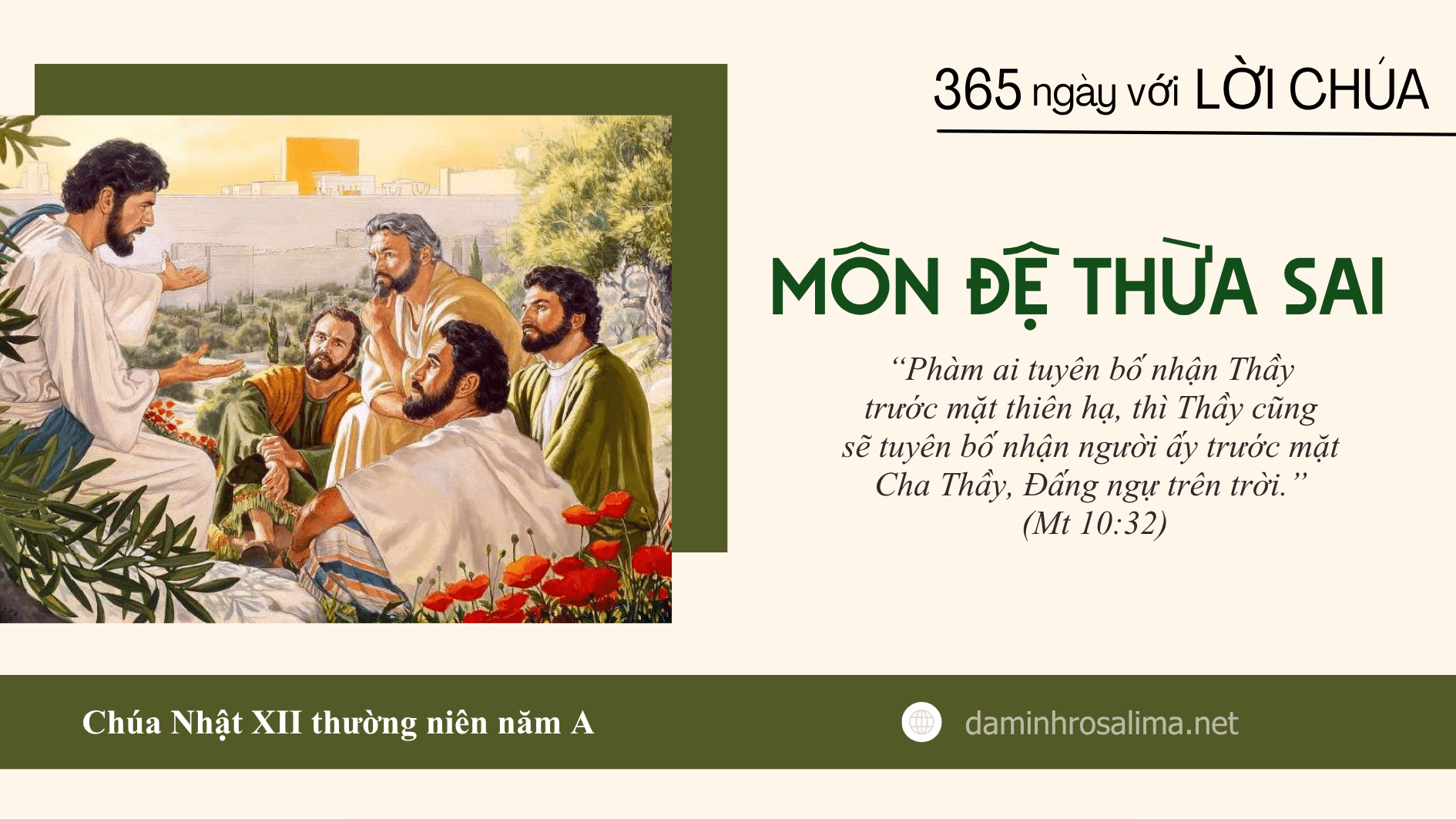 Chúa Nhật XII thường niên năm A