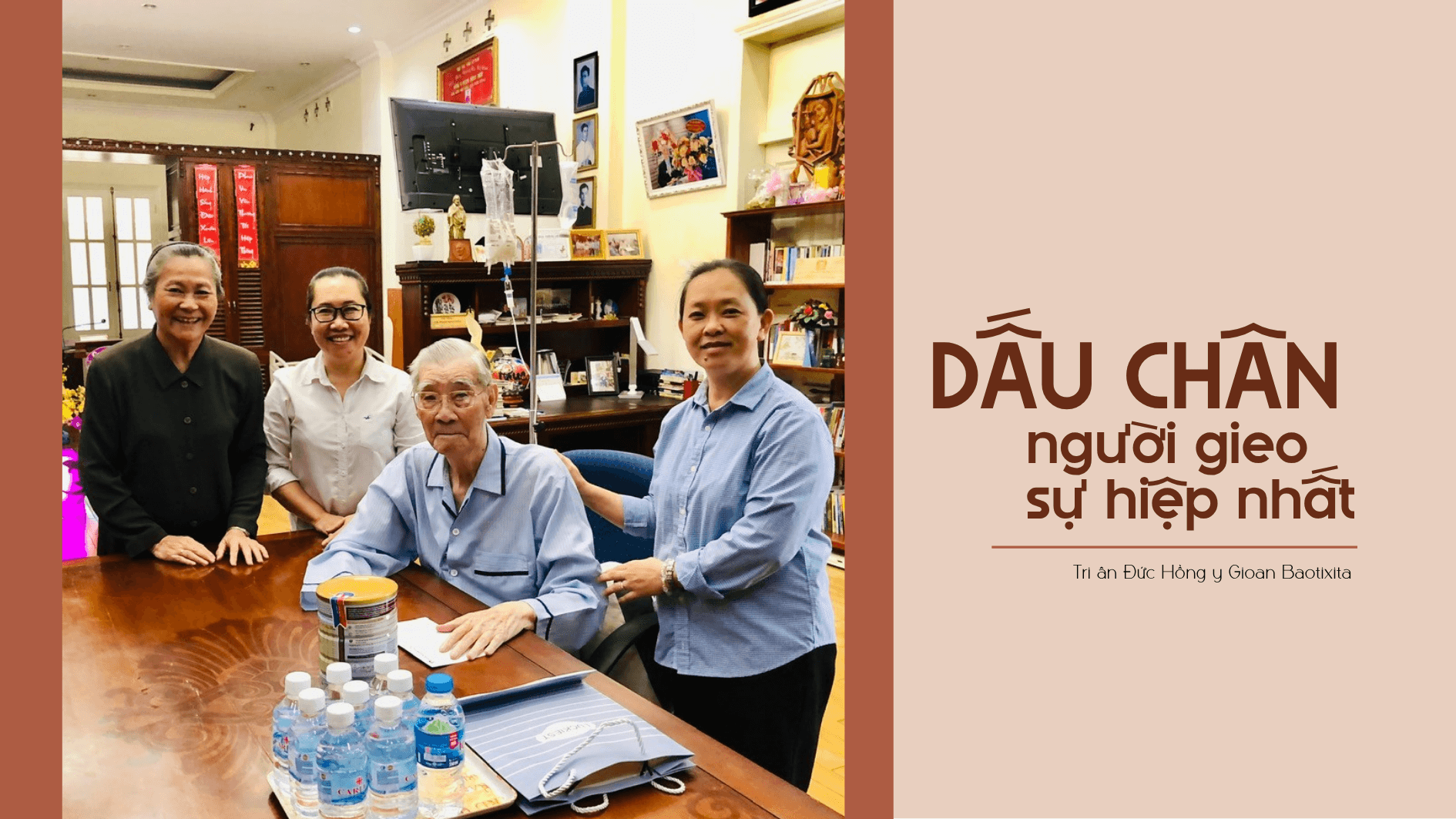 Dấu chân người gieo sự hiệp nhất