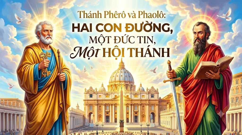 Thánh Phêrô và Phaolô: HAI CON ĐƯỜNG, MỘT ĐỨC TIN, MỘT HỘI THÁNH