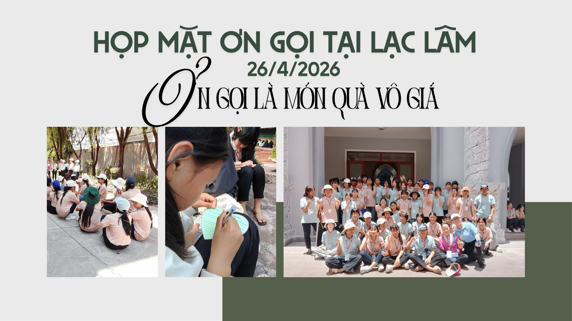 Họp mặt Ơn gọi 2026 tại Lạc Lâm