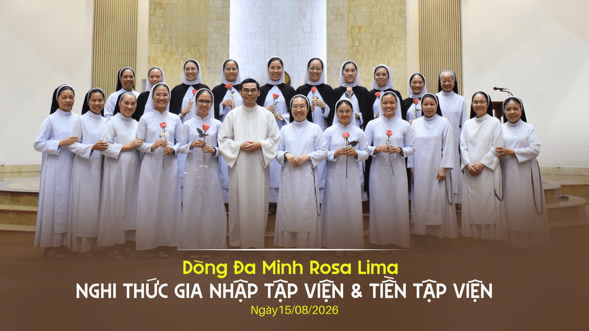 Dòng Đa Minh Rosa Lima: Nghi thức gia nhập Tập viện và Tiền Tập viện năm 2026
