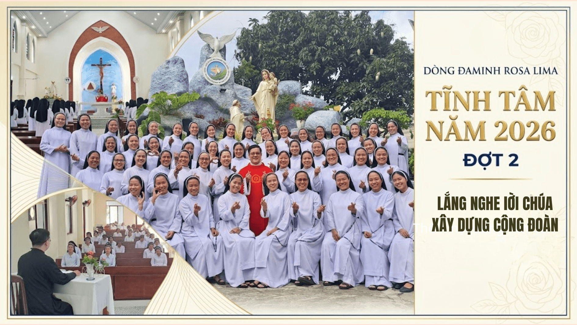 Dòng Đa Minh Rosa Lima: Tĩnh tâm năm 2026 đợt 2 