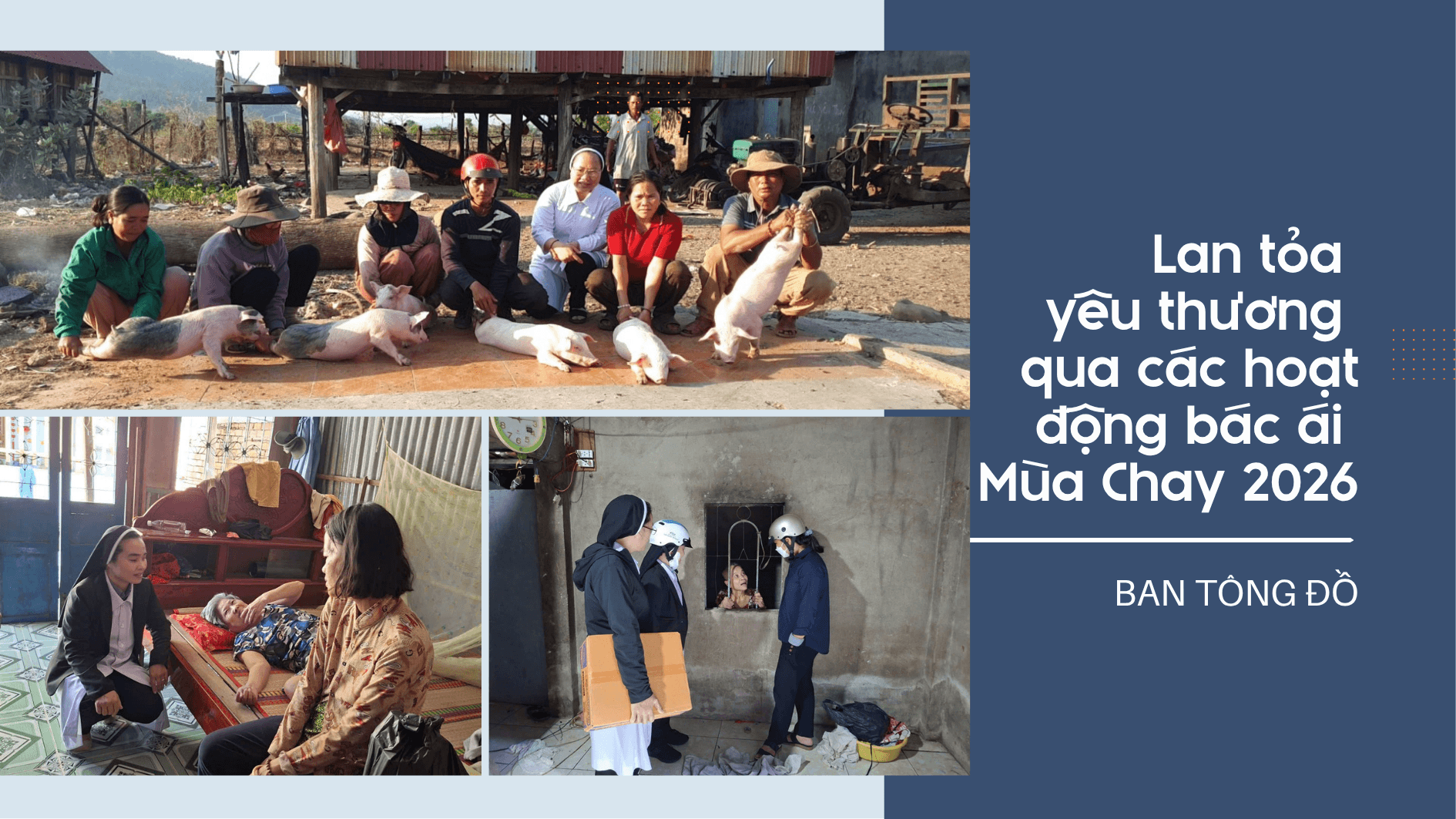 Ban Tông Đồ lan tỏa yêu thương qua các hoạt động bác ái Mùa Chay 2026