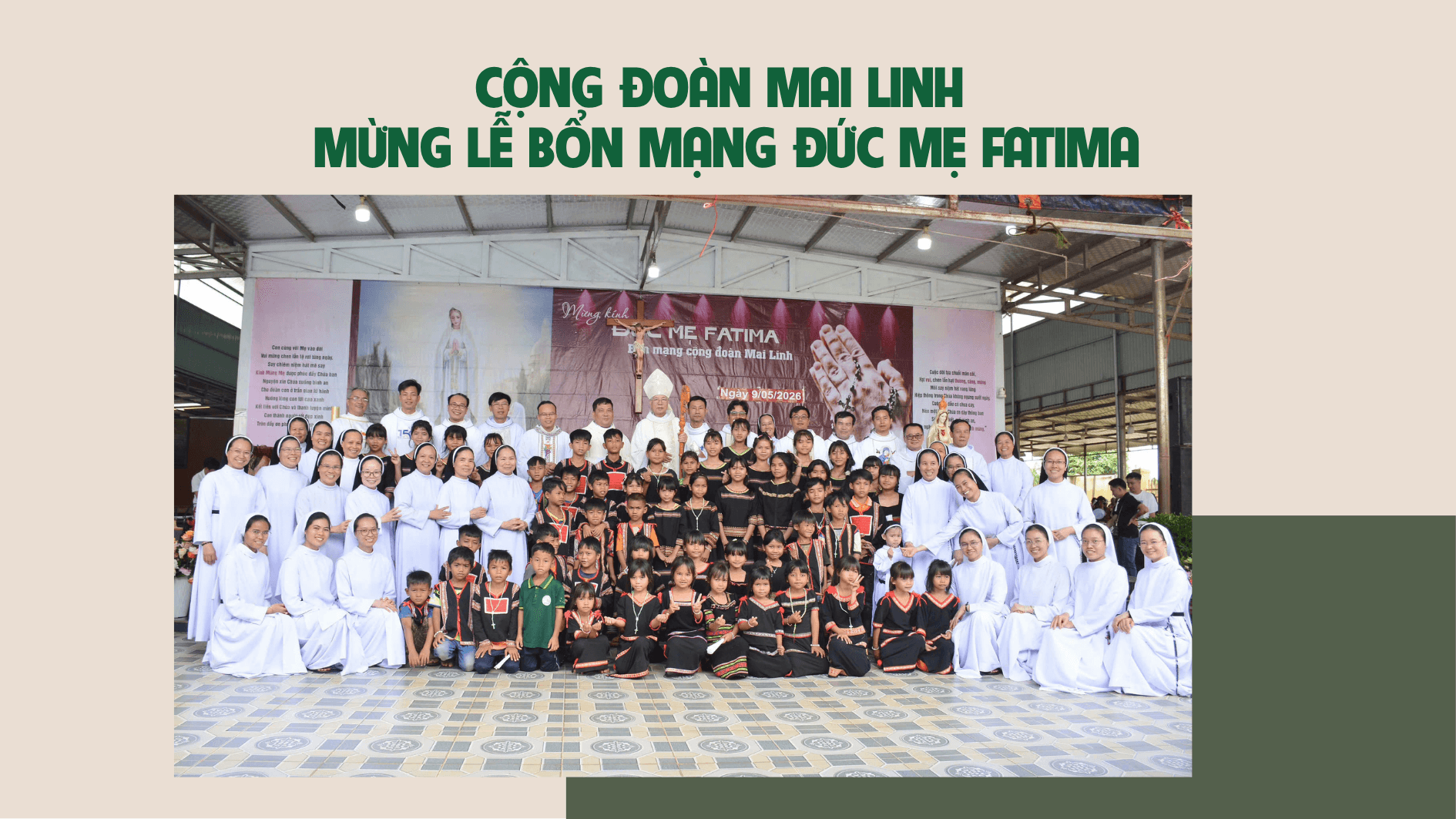 Cộng đoàn mai linh mừng lễ bổn mạng Đức Mẹ Fatima
