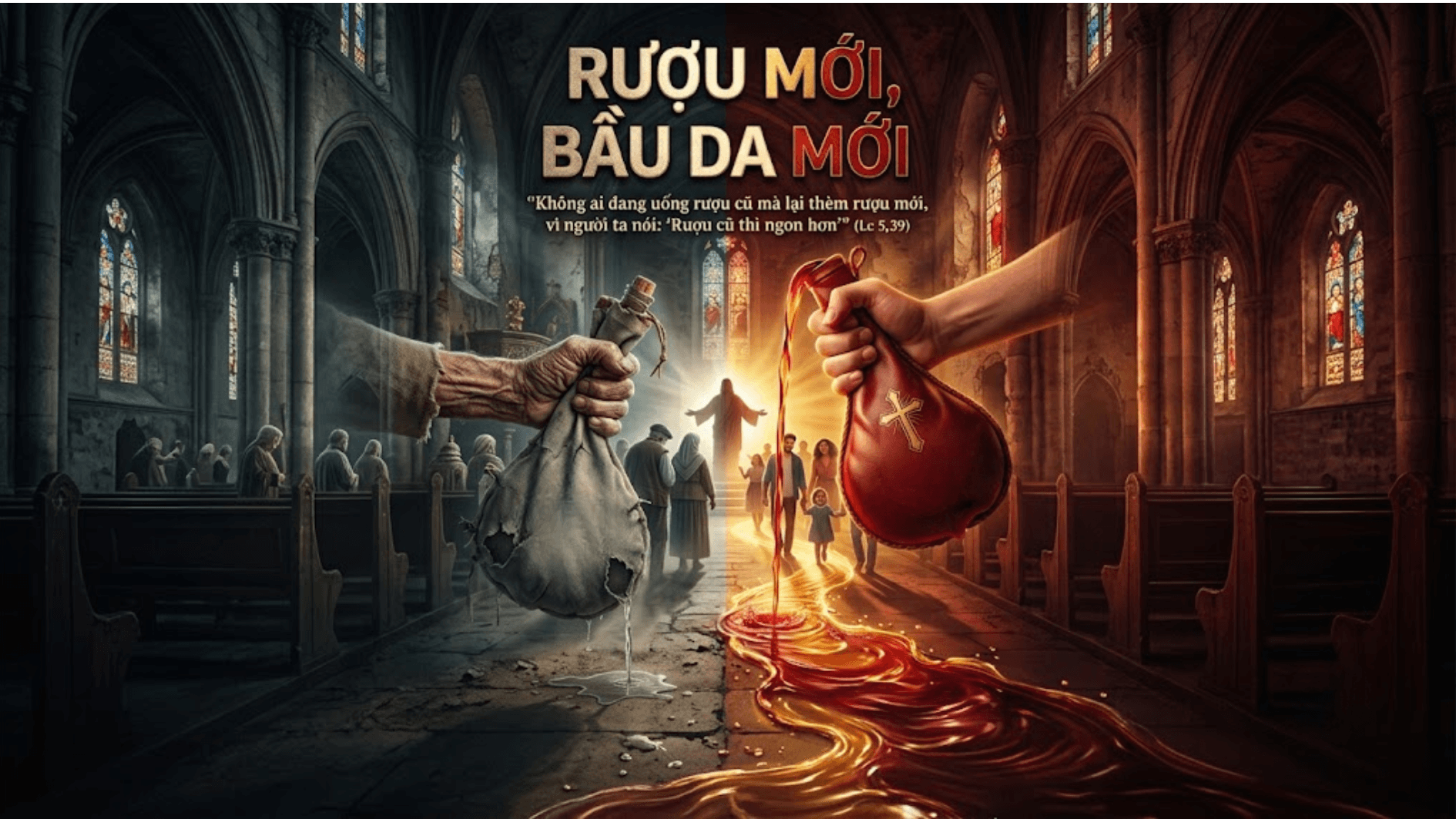 Rượu mới, bình da mới