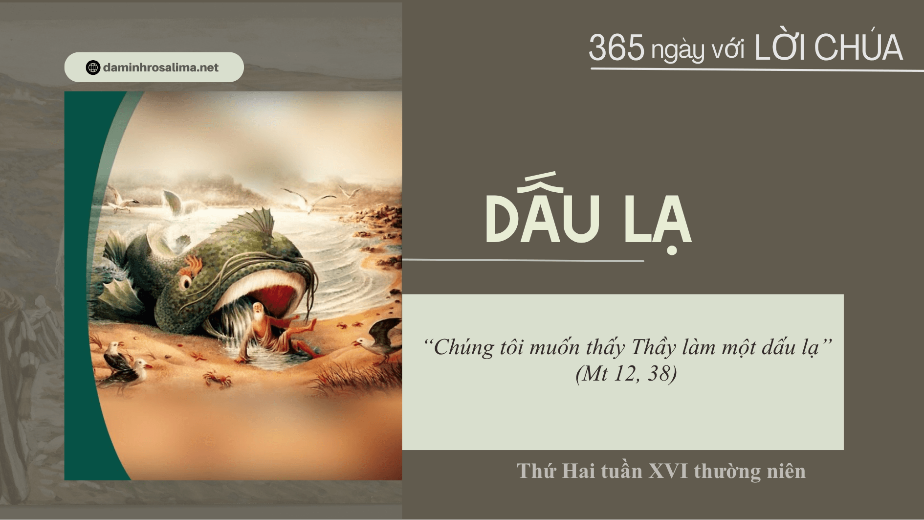 Thứ Hai tuần XVI thường niên