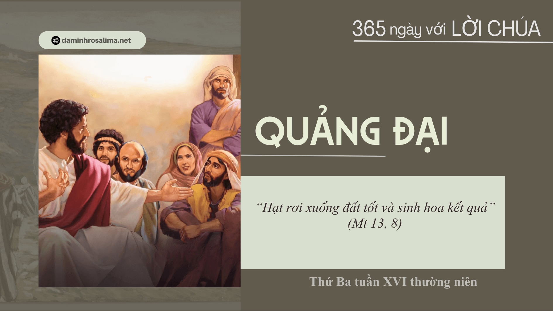 Thứ Ba tuần XVI thường niên