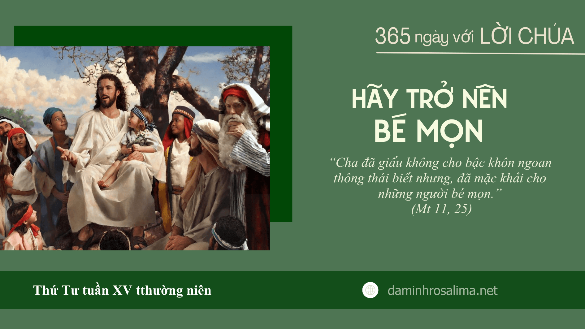 Thứ Tư tuần XV thường niên