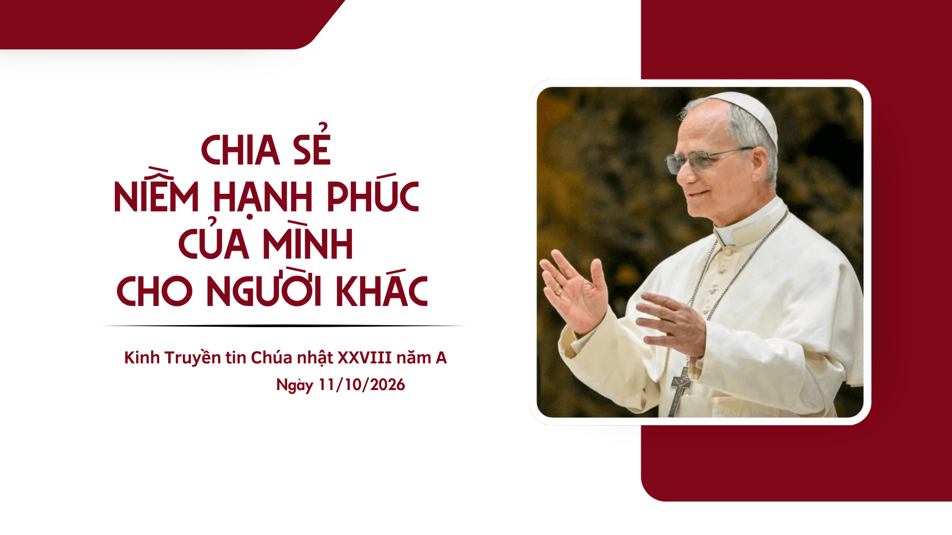 Chia sẻ niềm hạnh phúc của mình cho người khác