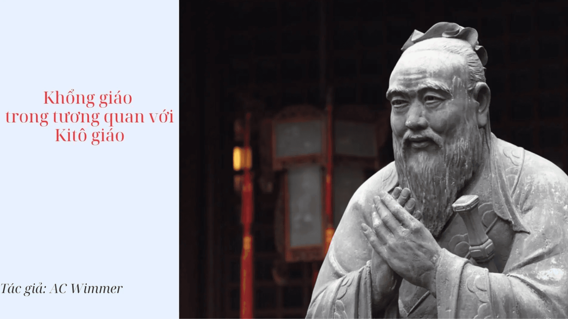 EWTN News giải thích: Tại sao trước đây Giáo hội từng cấm người Công giáo tôn kính Khổng Tử
