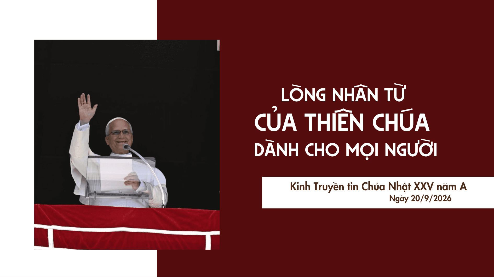 Lòng nhân từ của Thiên Chúa dành cho mọi người