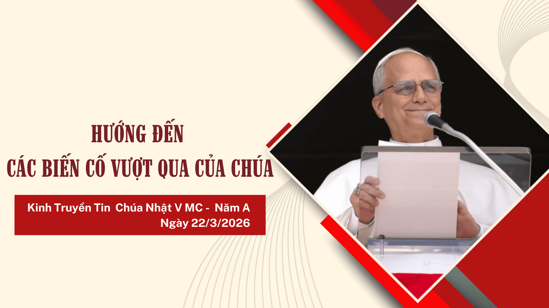 Kinh Truyền Tin (22/3): Hướng đến các biến cố Vượt Qua của Chúa