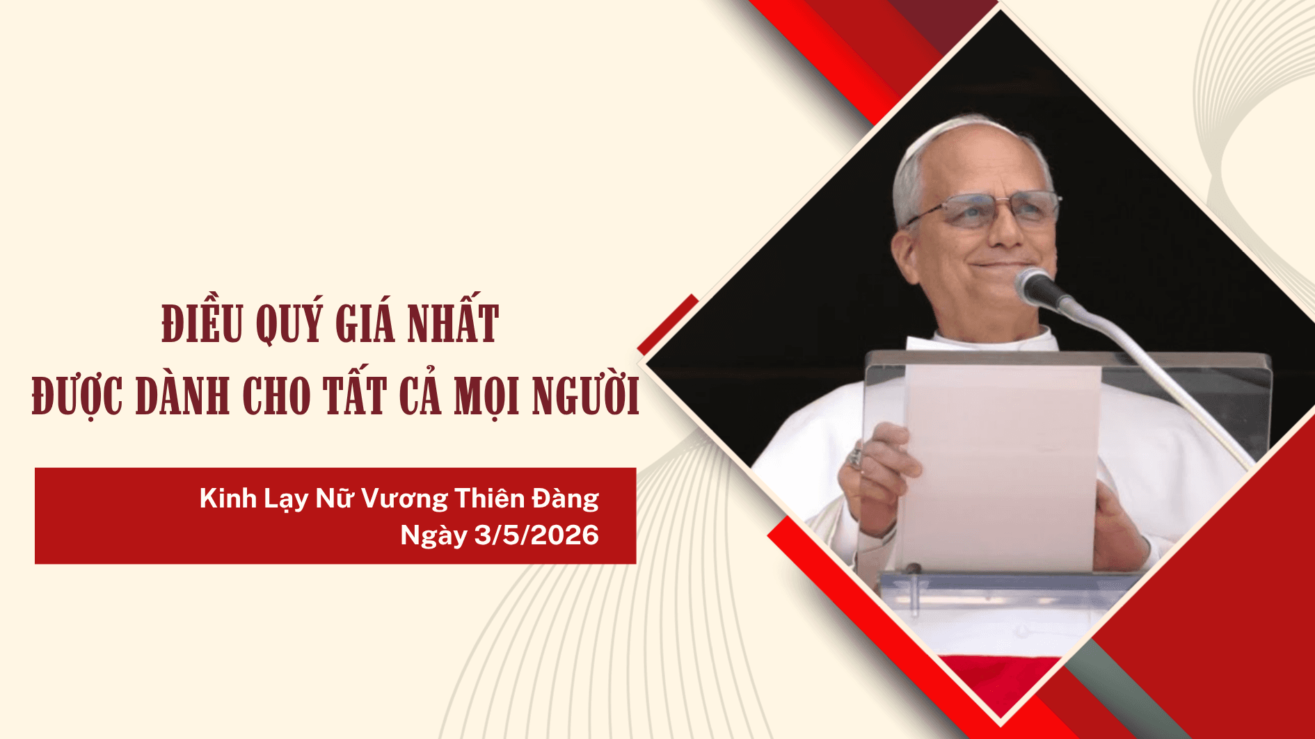 ĐTC Lêô: Điều quý giá nhất được dành cho tất cả mọi người