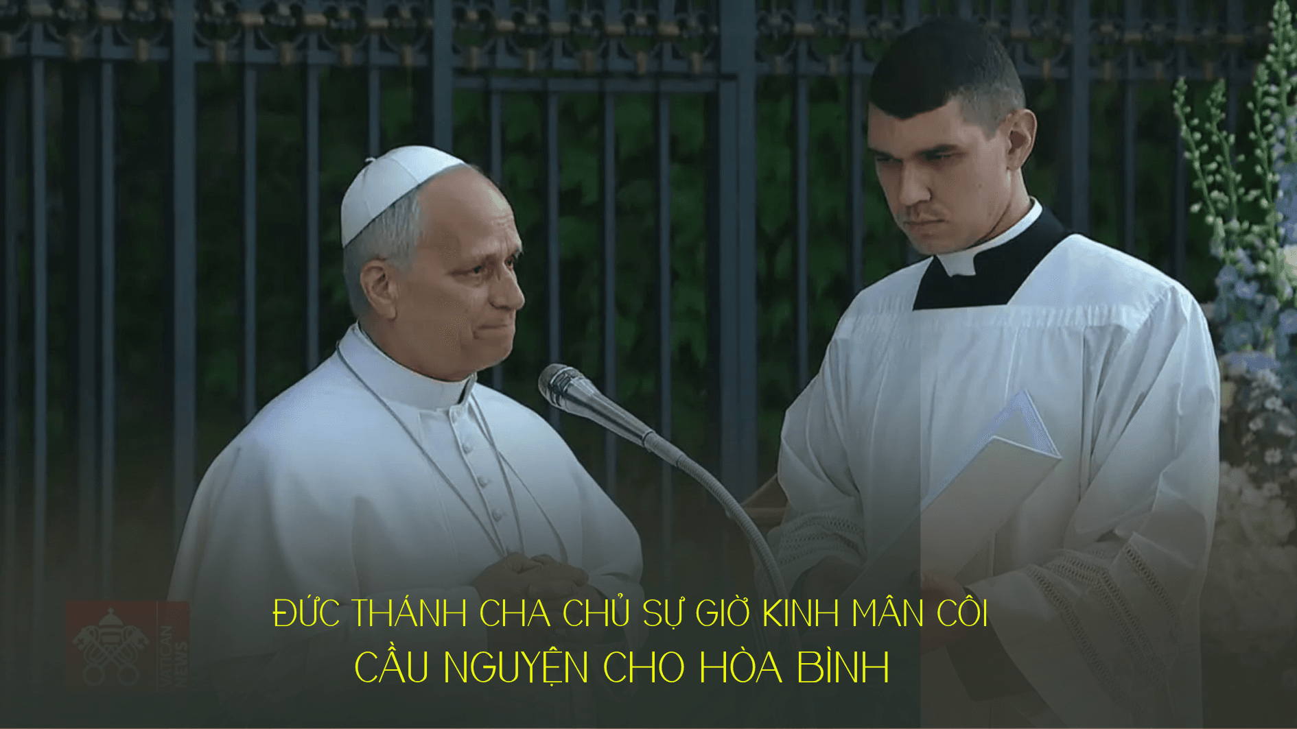 Đức Thánh Cha chủ sự giờ kinh Mân Côi cầu nguyện cho hòa bình
