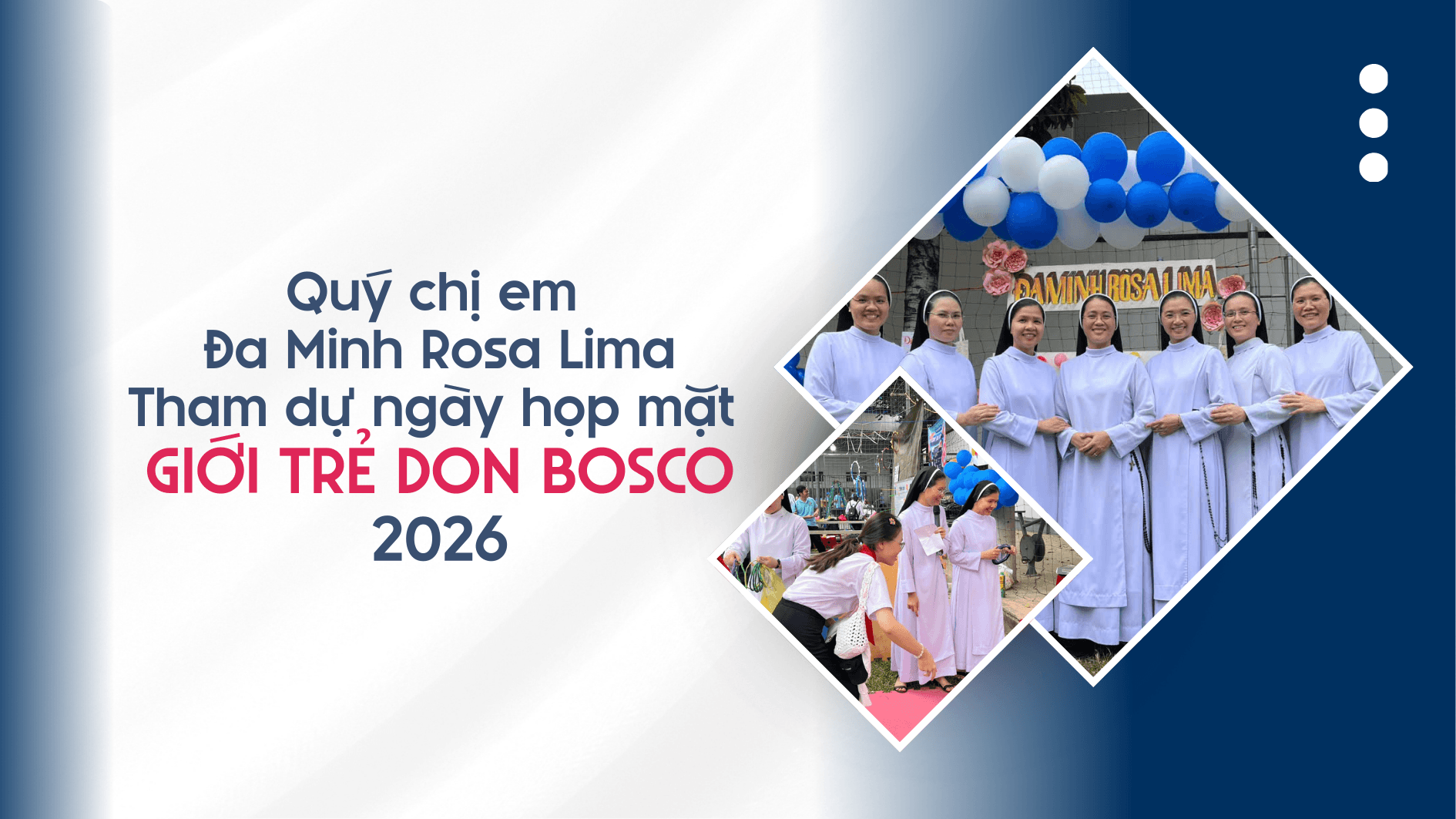 Chị em Đa Minh Rosa Lima tham dự ngày họp mặt Giới trẻ Don Bosco 2026