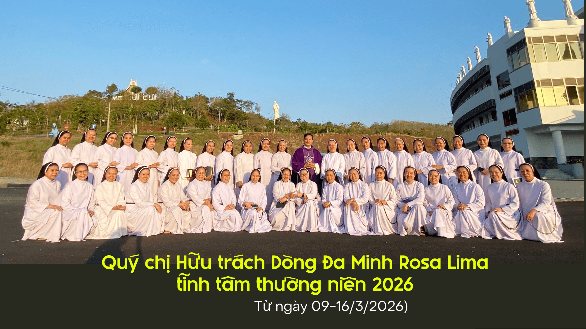 Quý chị Hữu trách Dòng Đa Minh Rosa Lima tĩnh tâm năm 2026