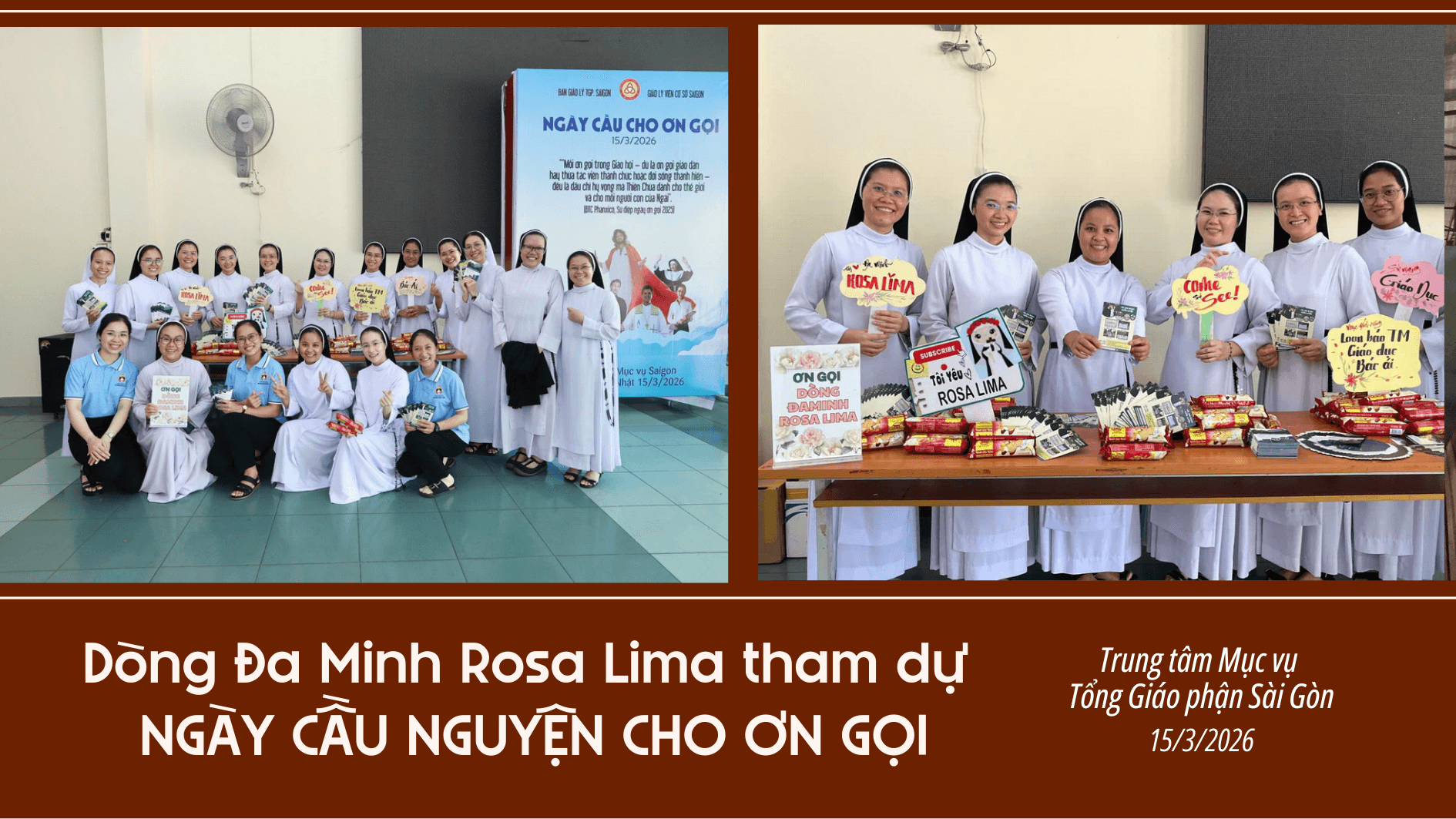 Dòng Đa Minh Rosa Lima tham dự ngày cầu nguyện cho ơn gọi